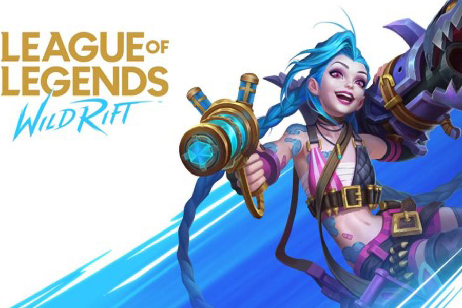 The Official Picture of League of Legends: Wild Rift Featuring Jinx, One of the most popular video games in Egypt.