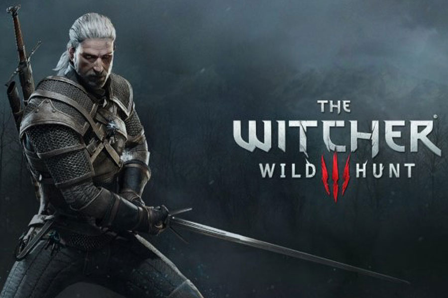 The Official Picture of The Witcher 3: Wild Hunt with Geralt of Rivia, One of The most popular video games in England.