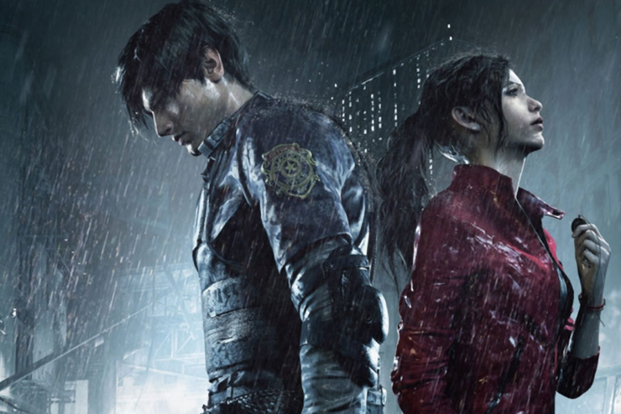 The Official Picture of Resident Evil 2 Featuring Leon and Claire, One of most stressful video games.