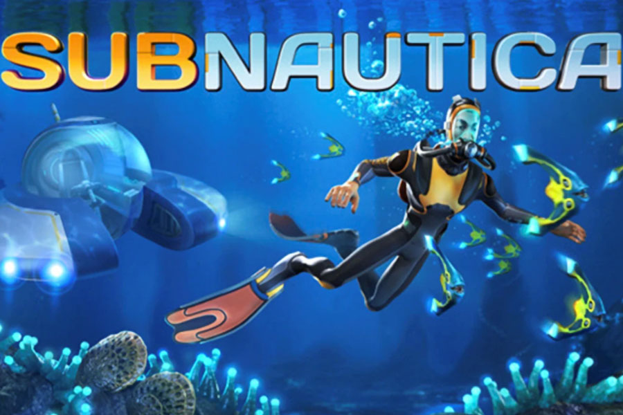 The Official Picture of Subnautica Featuring its main character, One of most stressful video games.