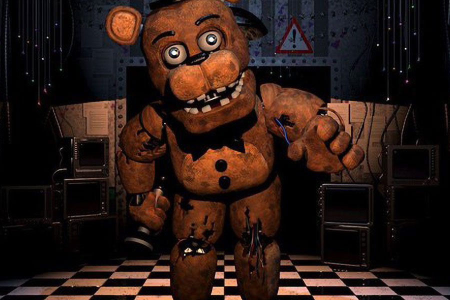 The in Game Picture of Five Nights at Freddy's Featuring Freddy, One of most stressful video games.