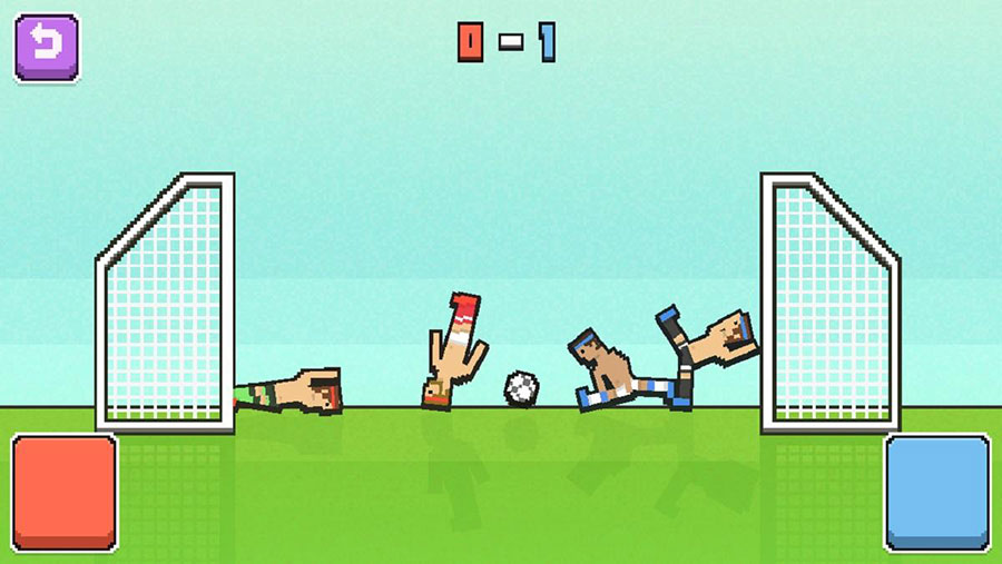 in game picture of Soccer Physics 2024, One of offline football games for android.