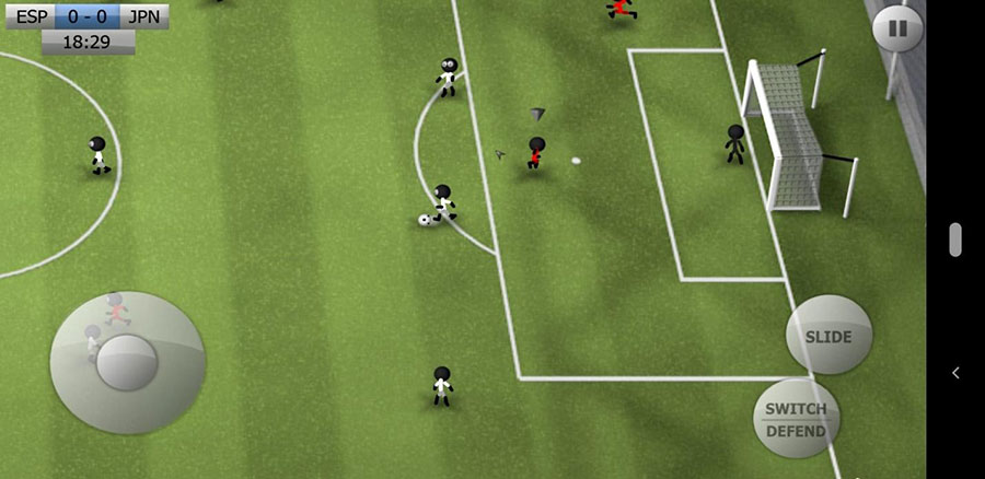 in game picture of Stickman Soccer 2024, One of offline football games for android.