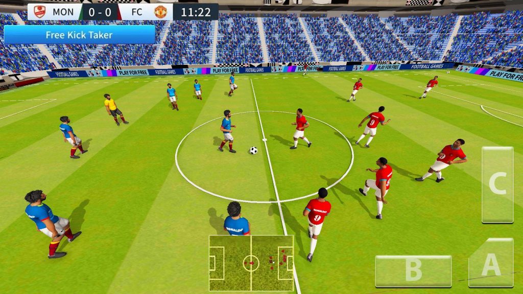 in game picture of Soccer Star 2021, One of offline football games for ios.