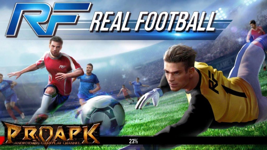 The Official picture of Real Football, One of offline football games for ios.