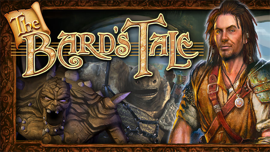 The Official Picture of The Bard's Tale with its characters, One of offline open world games for android.