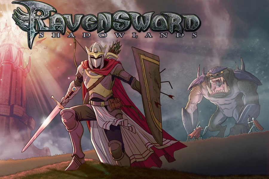 The Official Picture of Ravensword: Shadowlands with its characters, One of offline open world games for ios.