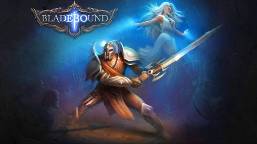 The Official Picture of Blade Bound with its characters, One of offline rpg games for android.