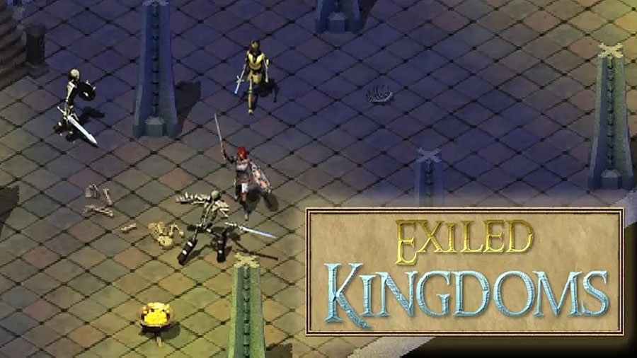 The Official Picture of Exiled Kingdom with its characters, One of offline rpg games for ios.