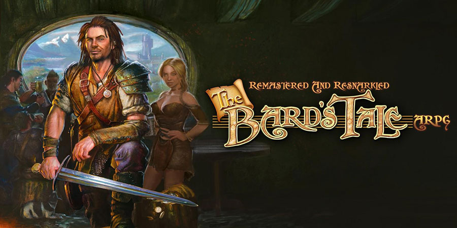 The Official Picture of The Bard’s Tale with its characters, One of offline rpg games for ios.