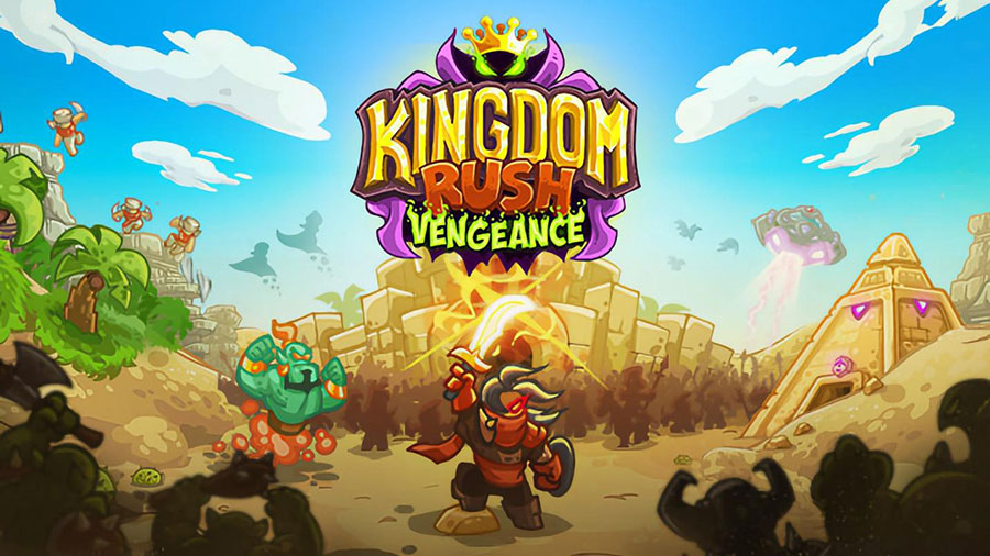 The Official Picture of Kingdom Rush Vengeance with its characters, One of offline rts games for android.