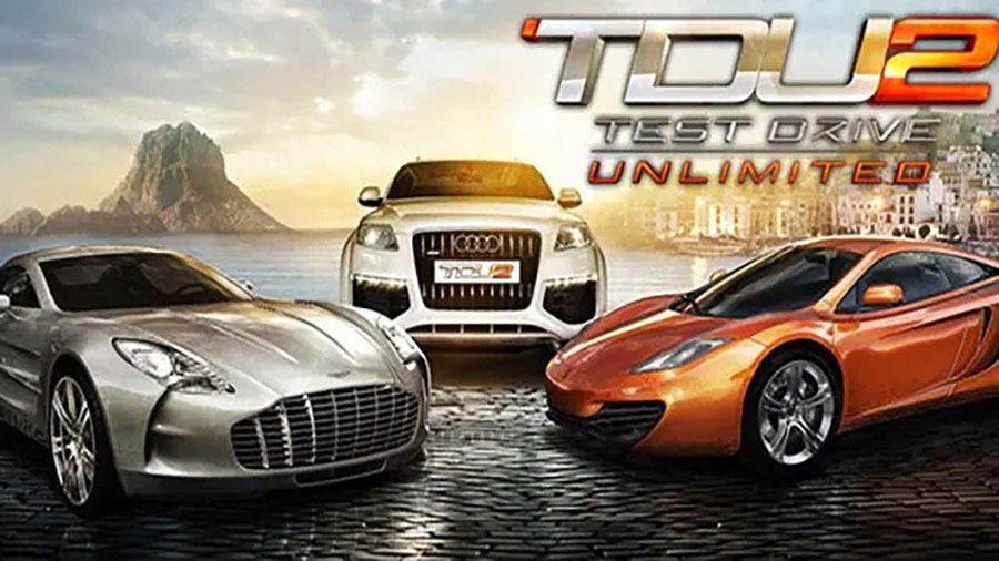 The Official Picture of Test Drive Unlimited 2 with its cars, One of racing games with biggest maps.