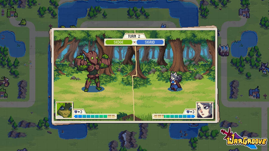 A picture of Wargroove, One of the rts games for ps4.