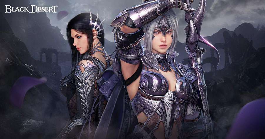 The Official Picture of Black Desert Online featuring its characters, One of single player games with character creation.