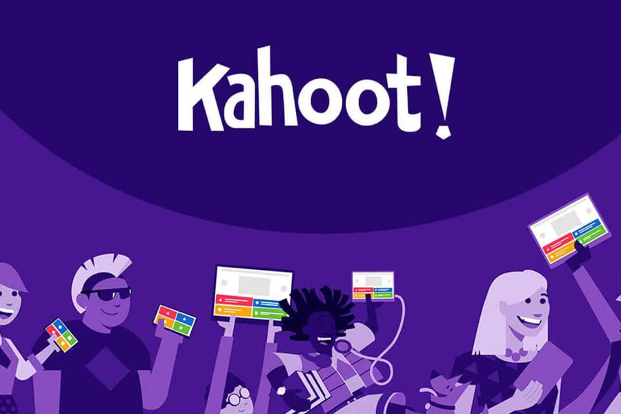 The Official Picture of Kahoot!, a trivia game you play on tv with phone.