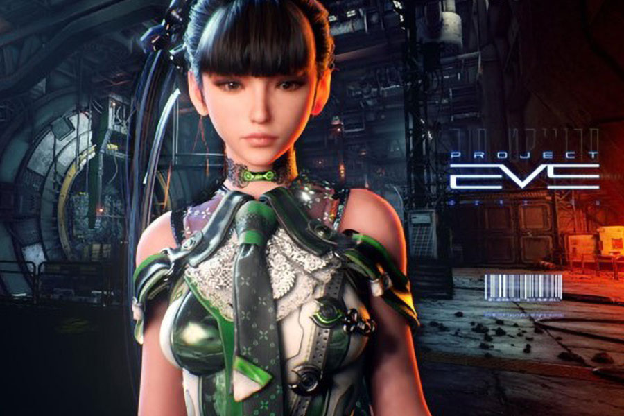 The Official Picture of Project Eve with its main character, One of upcoming Japanese games 2024.