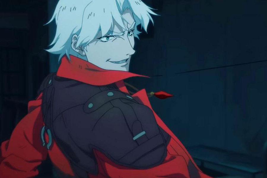 a picture of Devil May Cry Anime with Dante, upcoming movies based on video games.