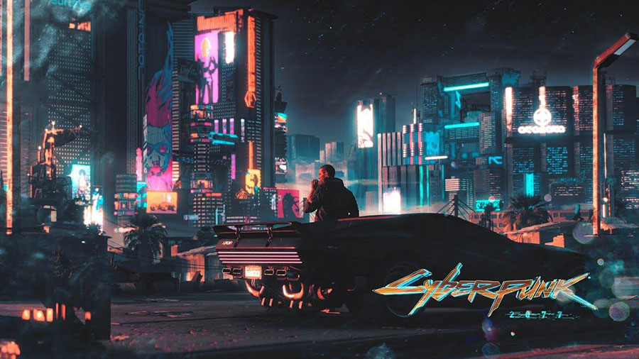 a picture of Cyberpunk 2077: Night City, one of upcoming movies for gamers.