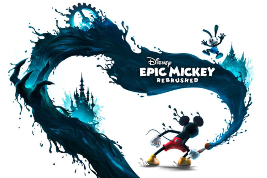 The Official Picture of Disney Epic Mickey: Rebrushed featuring Mickey and Oswald, One of upcoming Nintendo switch games 2024.