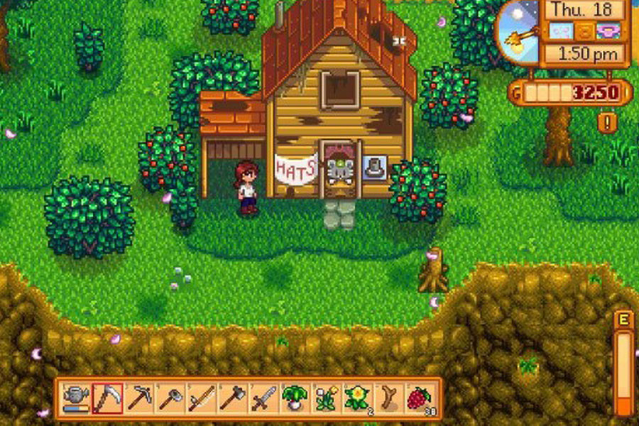 The in game Picture of Stardew Valley, One of video games to play before you die.