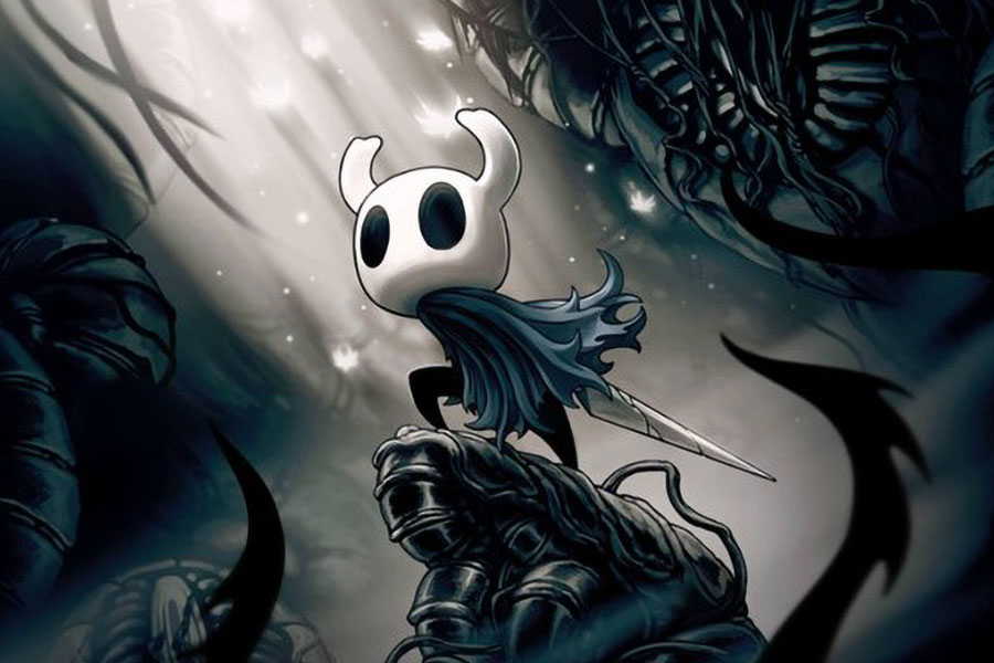 The Official Picture of Hollow Knight featuring its main character, One of video games to play before you die.