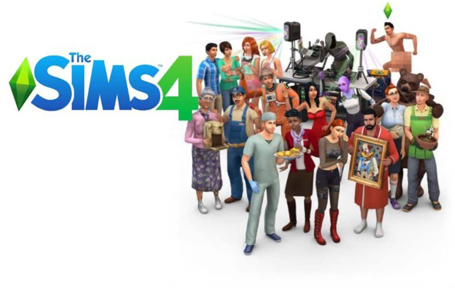 The Official Picture of The Sims 4 featuring its many characters, One of video games to play before you die.