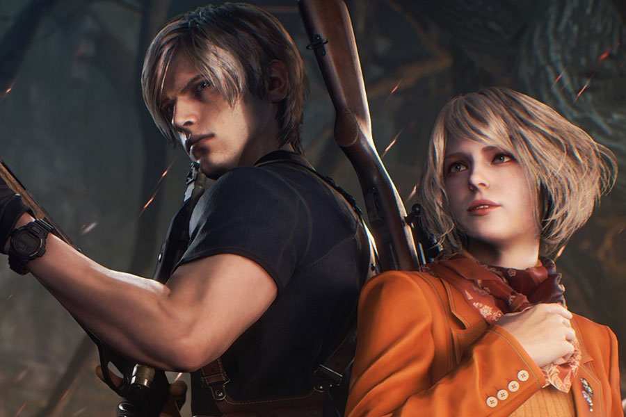 in game Picture of Resident Evil 4 with Leon and Ashley, One of video games to play before you die.