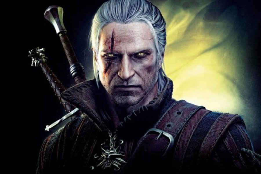 The Official Picture of The Witcher 2: Assassins of Kings with Geralt of Rivia, One of video games to play before you die.