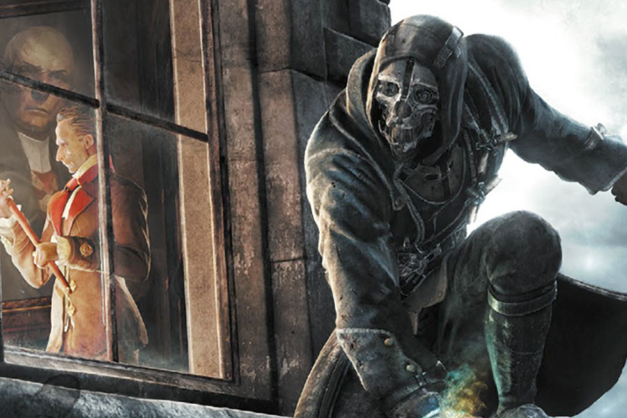 The Official Picture of Dishonored with Corvo, One of video games to play before you die.