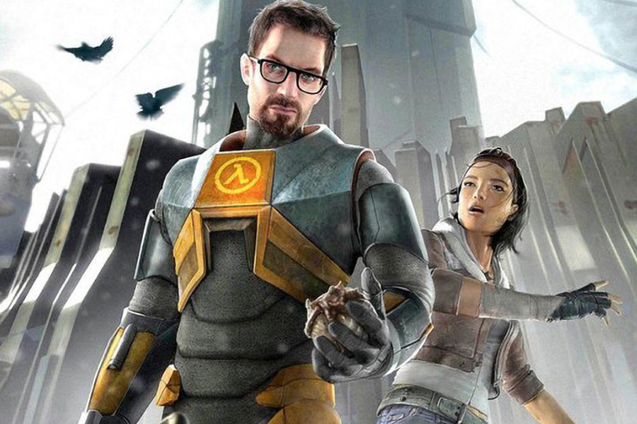 The Official Picture of Half-Life 2 Featuring Alyx and Gordon, One of video games to play before you die.