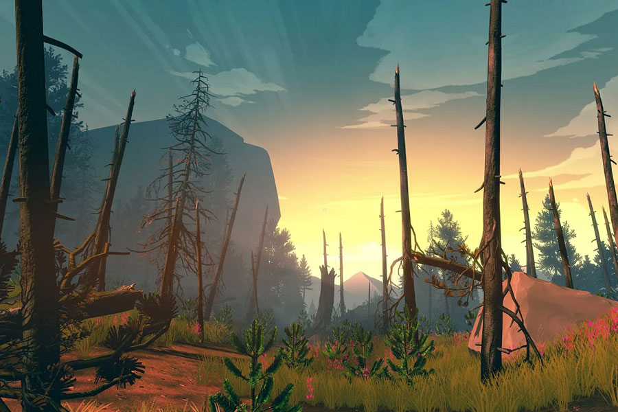 Firewatch game screen.