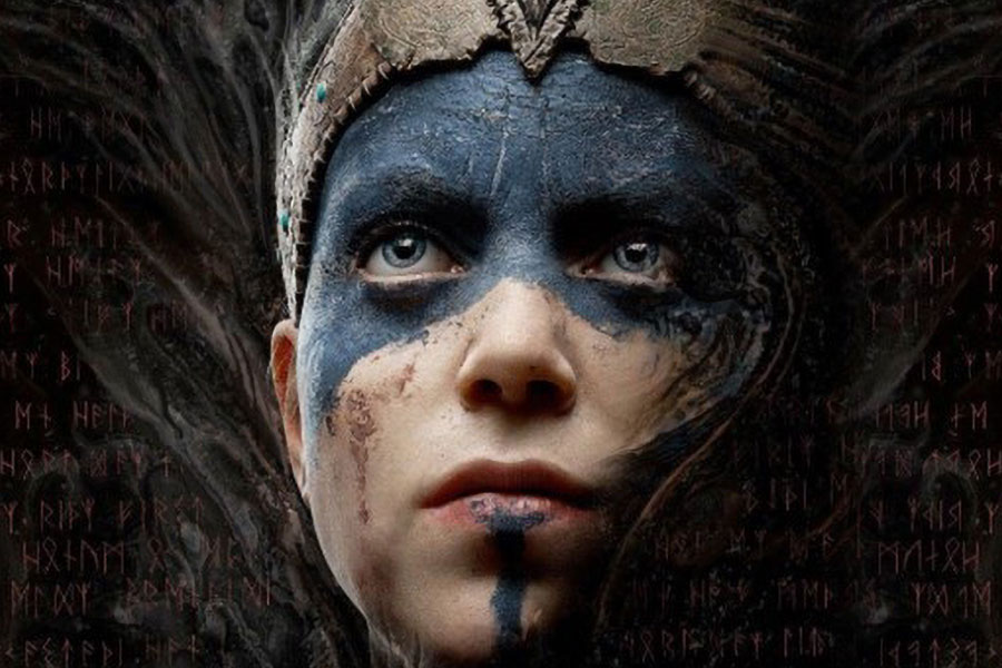 The Official Picture ofHellblade: Senua's Sacrifice featuring Senua, One of video games with female leads.