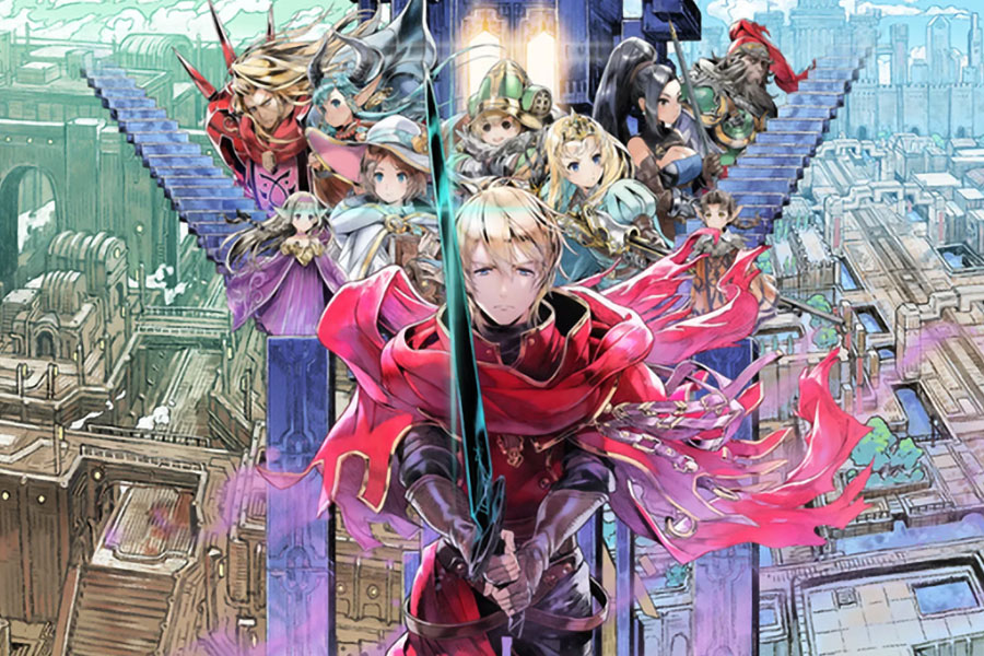 The Official Picture of Radiant Historia featuring its characters, One of video games with time travel.