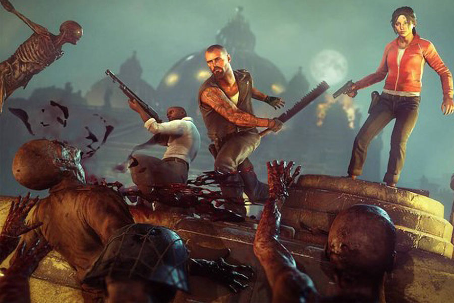 The in game Picture of Left 4 Dead 2, One of video games with zombies