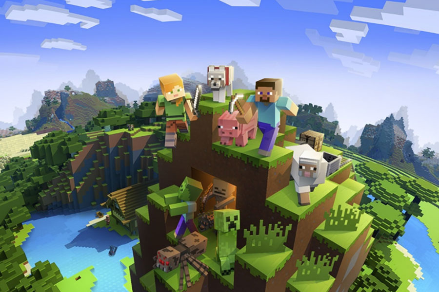 if you want to know which video games are most addictive, one of them is Minecraft in this picture.