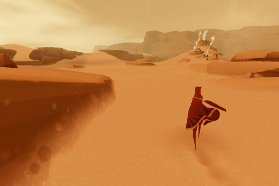 The in game Picture of Journey with its playable character.