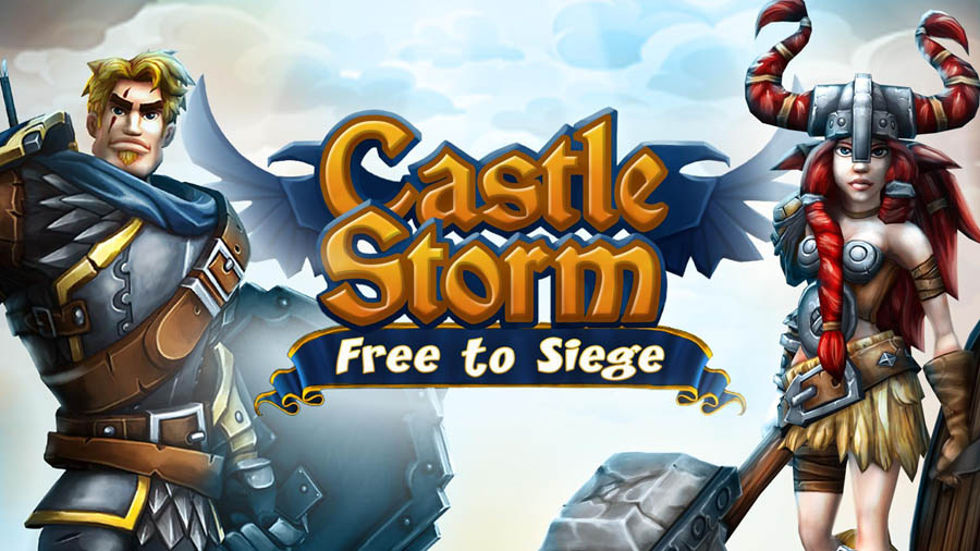 The Official Picture of CastleStorm – Free to Siege with its characters, One of best tower defence games for android.