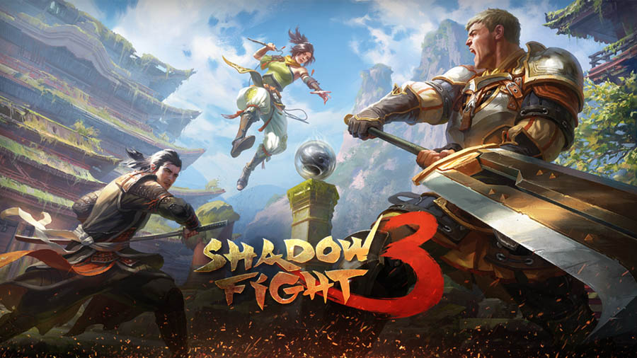 The Official Picture of Shadow Fight 3 with its characters, One of action games for chromebook.