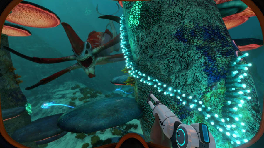 A photo of Subnautica, one of the best adventure games for chromebook.