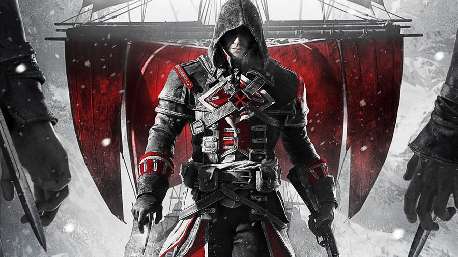 The Official Picture of Assassin’s Creed Rogue with its character, One of assassin games for pc.