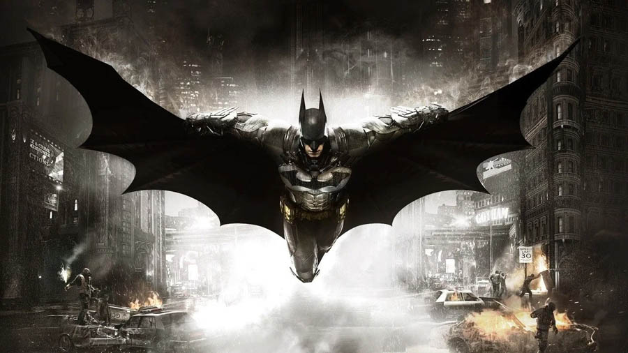 The Official Picture of Batman: Arkham Knight with Batman, One of Assassin games for ps4.