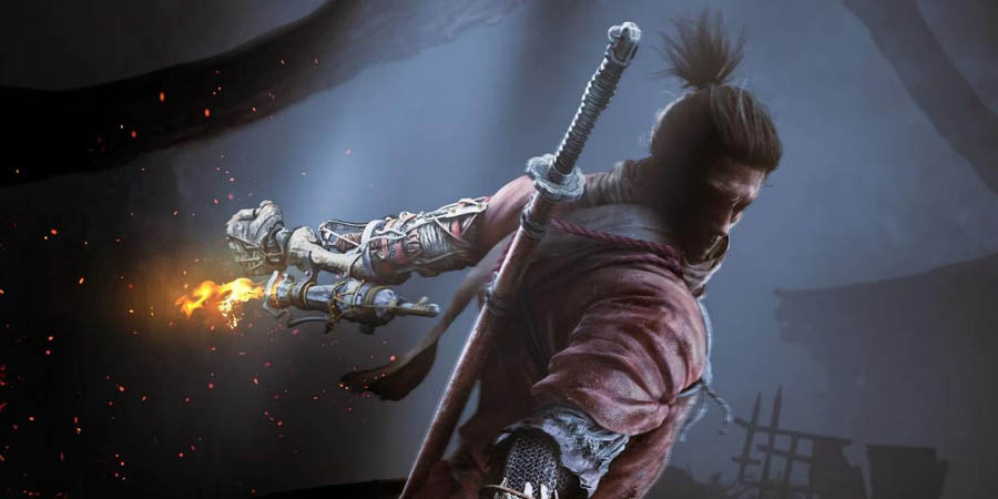 The Official Picture of Sekiro: Shadows Die Twice with its character, One of Assassin games for ps4.