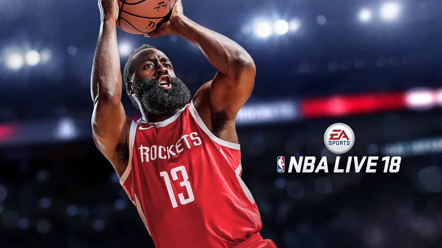 The Official Picture of NBA Live 18, One of basketball games for ps4.