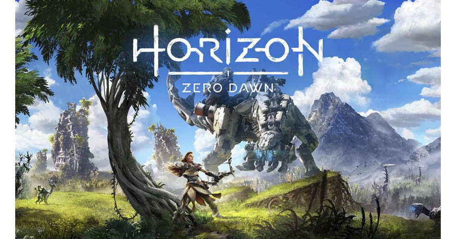 The Official Picture of Horizon Zero Dawn with Aloy, One of best aaa games on pc.