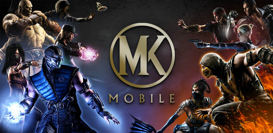 The Official Picture of Mortal Kombat with its characters, One of best action games for android.