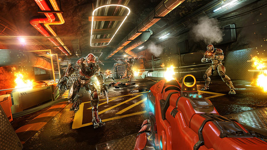 An official picture of Shadowgun Legends, one of the best action games for iphone.