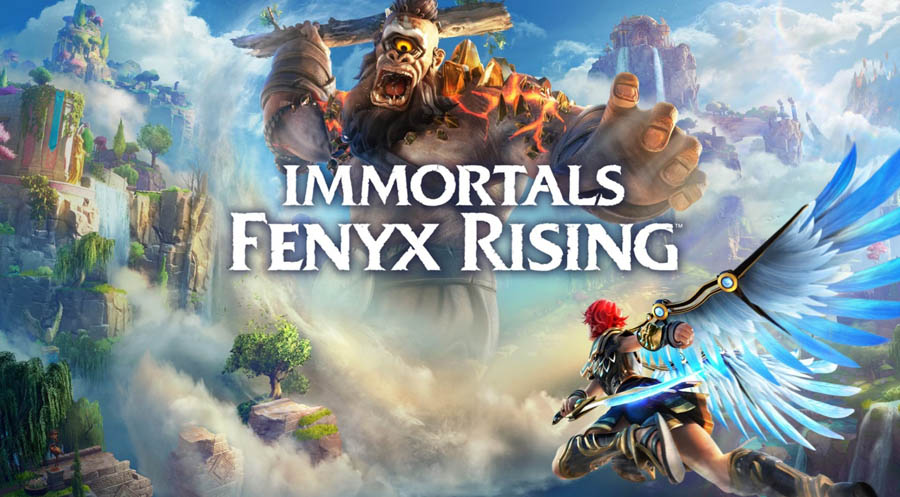 The main picture of Immortals Fenyx Rising, one of the best action games for Nintendo Switch.