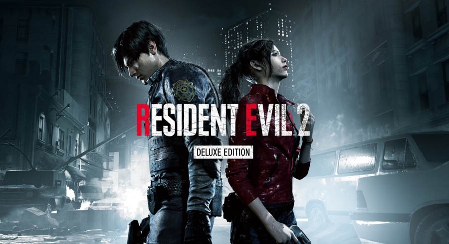 The official cover of Resident Evil 2 (Remake).