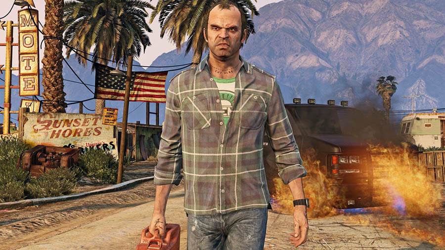 A picture of Grand Theft Auto V, one of the best action games for windows.