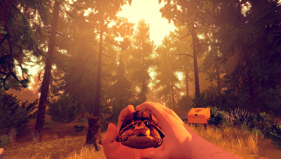 A wallpaper of Firewatch, one of the best adventure games for mac.